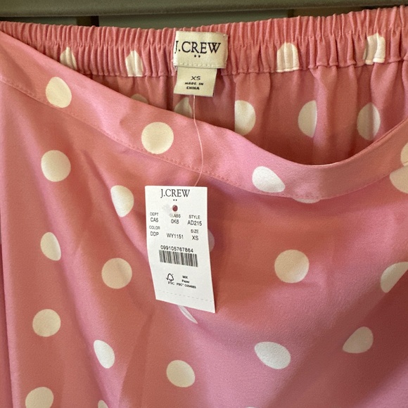J.Crew Satin midi polka dot skirt NWT - Picture 3 of 3